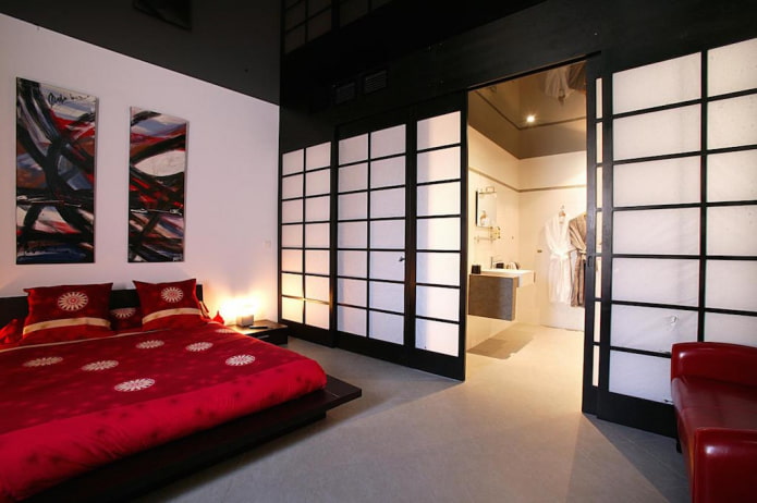 panneaux coulissants de style japonais