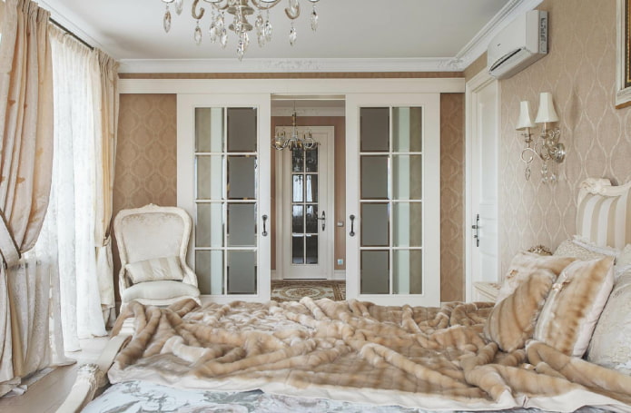Portes coulissantes de style classique