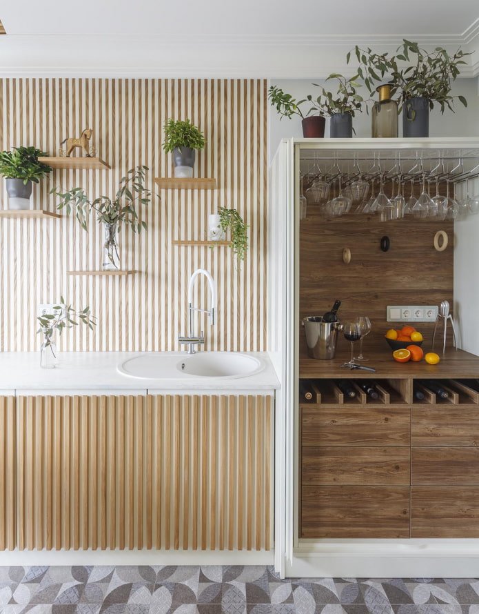 utilisation de lattes dans la cuisine