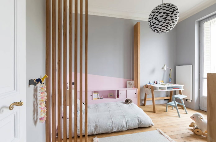 Zonage d'une chambre d'enfant