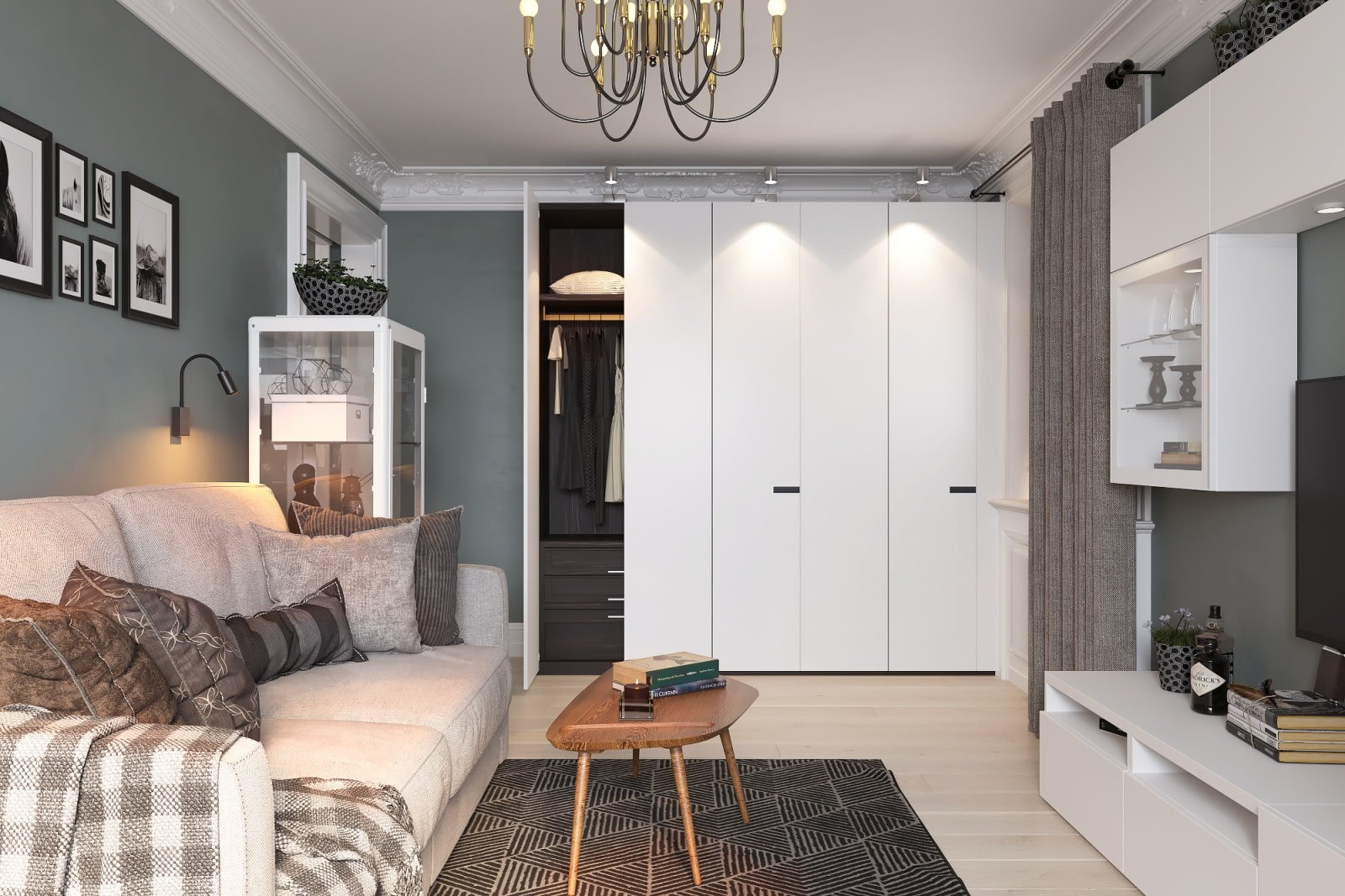 armoire dans le salon