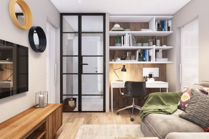 conception et décoration d'un appartement dans une Khrouchtchevka