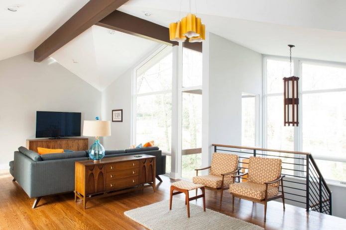 intérieur de maison de style rétro