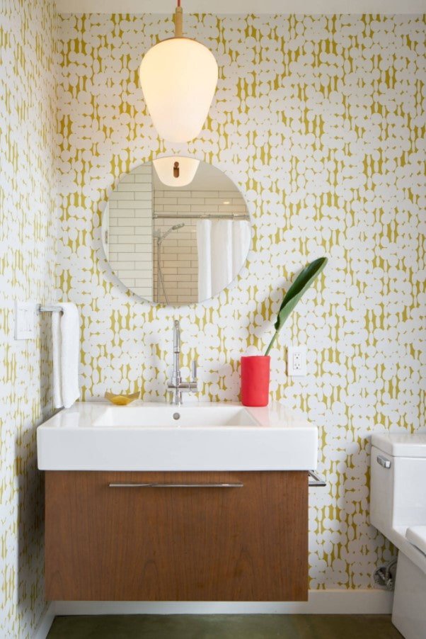 salle de bain style rétro