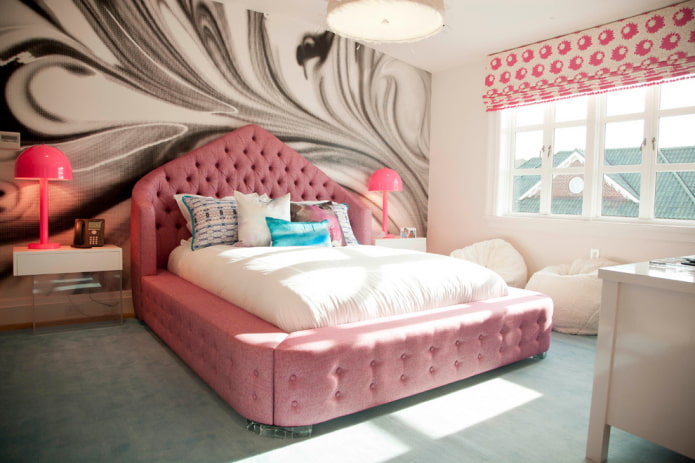 Stores romains dans un Chambre d'enfant de style moderne