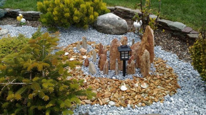 Décor de jardin de rocaille japonais