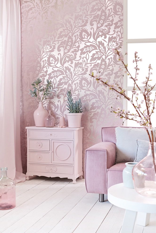 silver-pink wallpaper