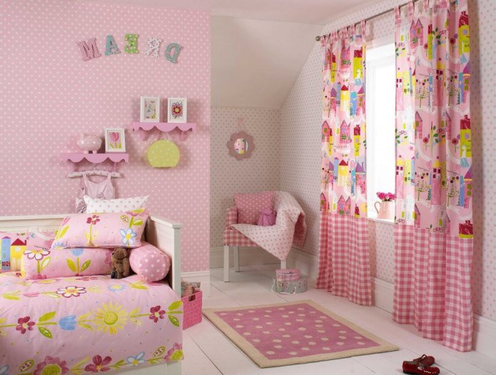 rideaux à passants pour chambre d'enfant