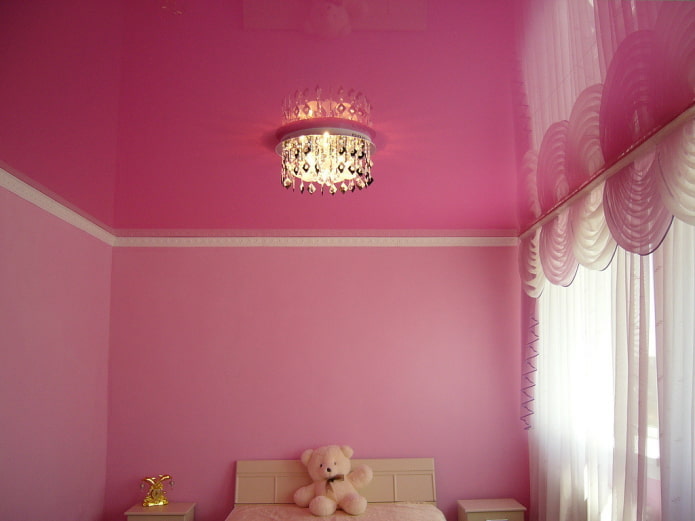 tissu extensible brillant rose