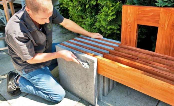 fixing concrete blocks