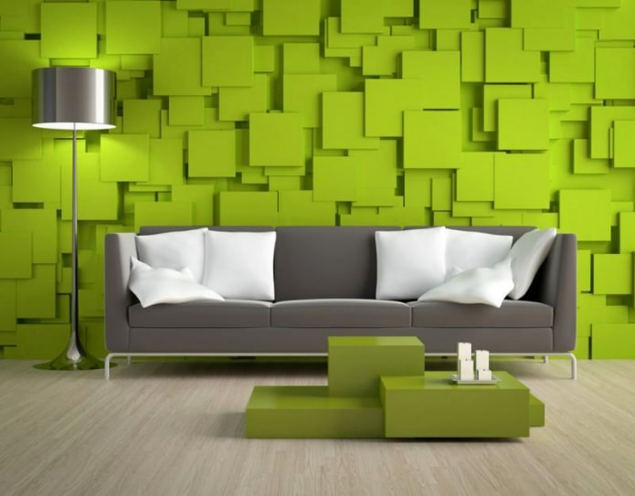 Fond d'écran avec motif 3D motif