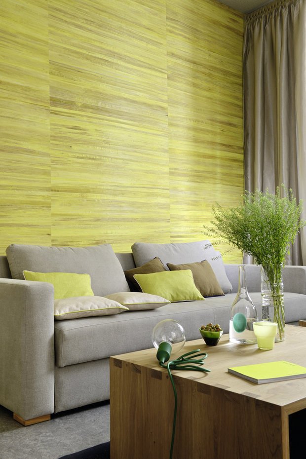 Papier peint vert clair moderne