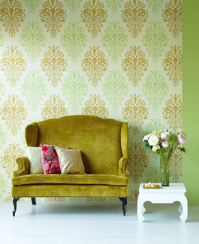 papier peint avec monogrammes pour l'intérieur
