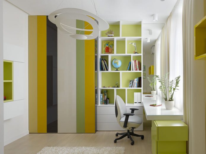 Chambre d'enfant couleur salade douce