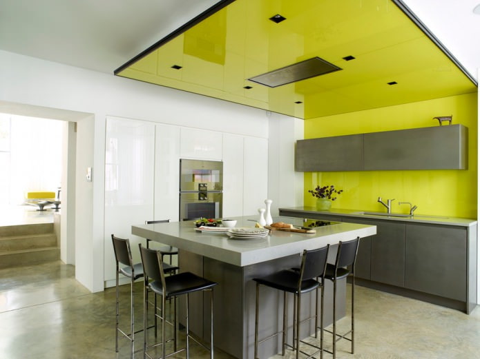 Plafond vert