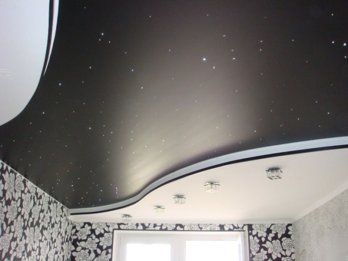plafond tendu satiné