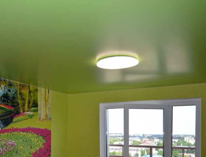 tissu extensible satiné vert