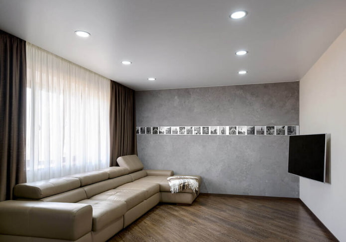 tissu extensible en satin dans le salon