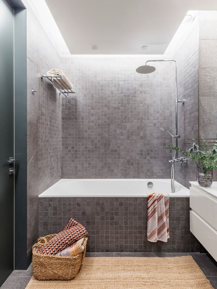 gray carrelage au mur