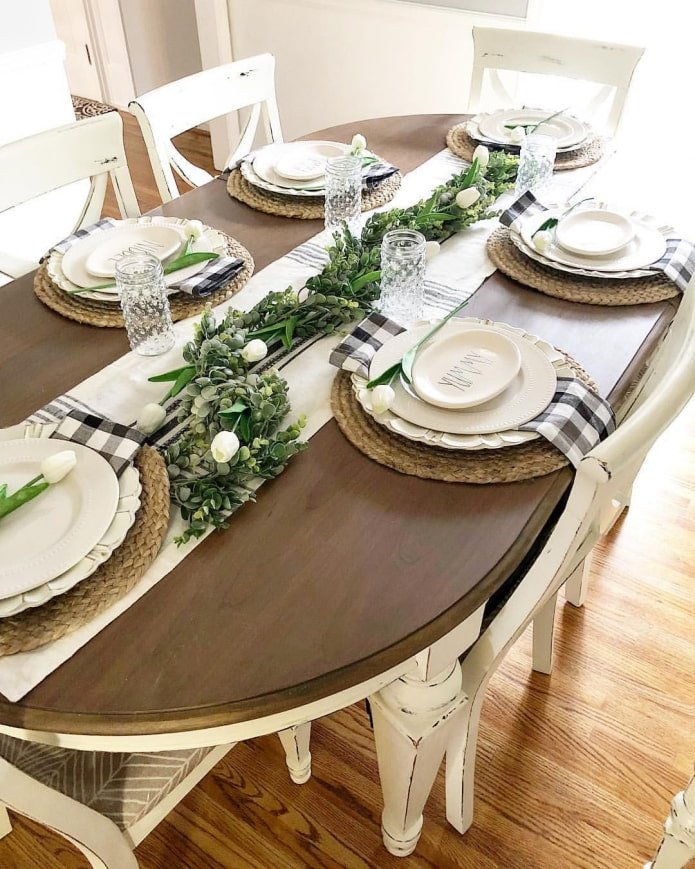 table setting at home