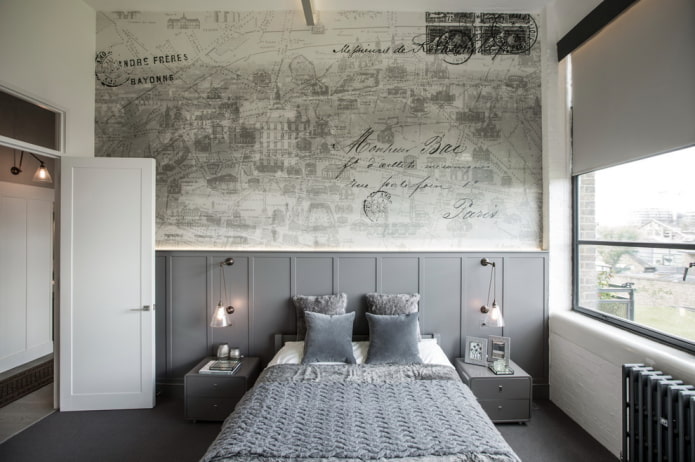 Intérieur gris de style loft