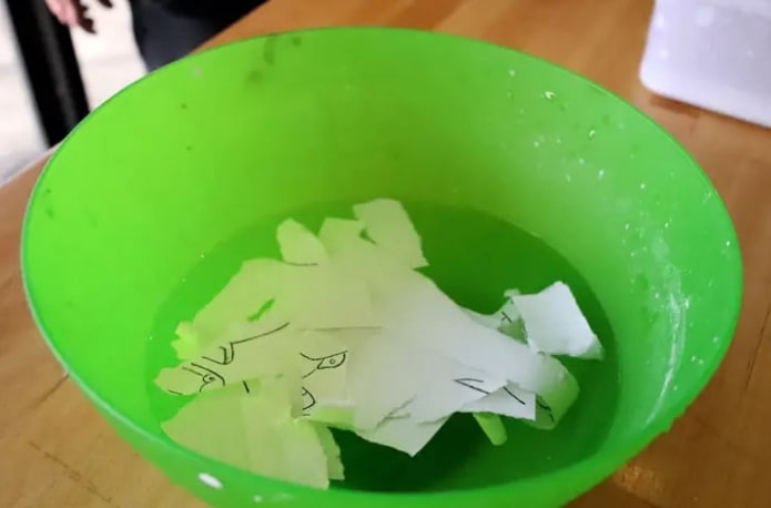 trempage du papier