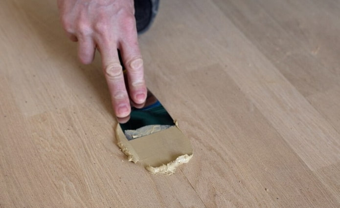 application sur la fissure