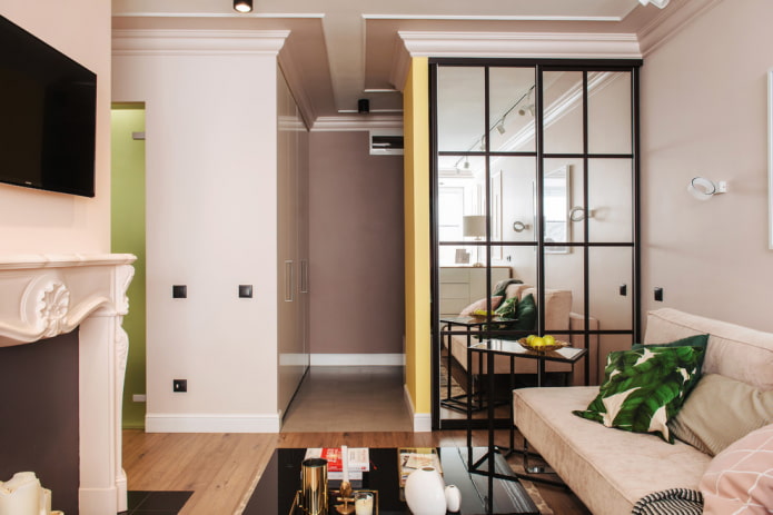 armoire intégrée comme cloison à l'intérieur