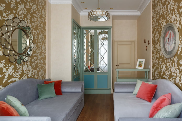 Armoire d'angle à l'intérieur d'une chambre d'enfant