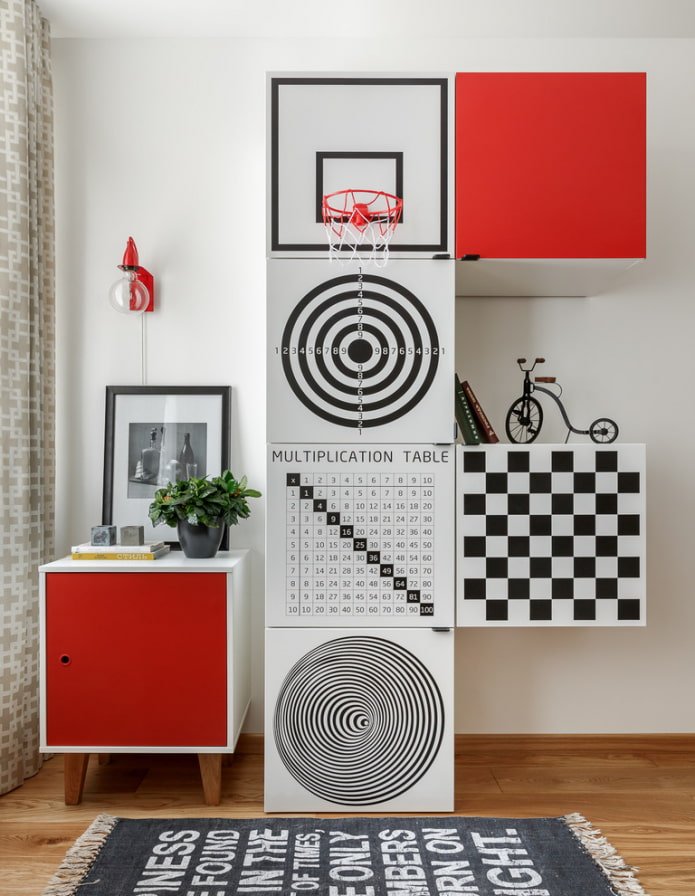 Armoire à l'intérieur d'une chambre d'enfant