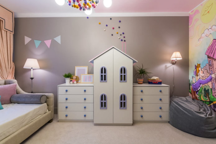 Armoire à l'intérieur de la chambre de bébé 