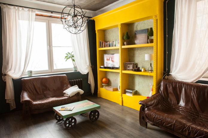 Couleurs des armoires à l'intérieur du hall