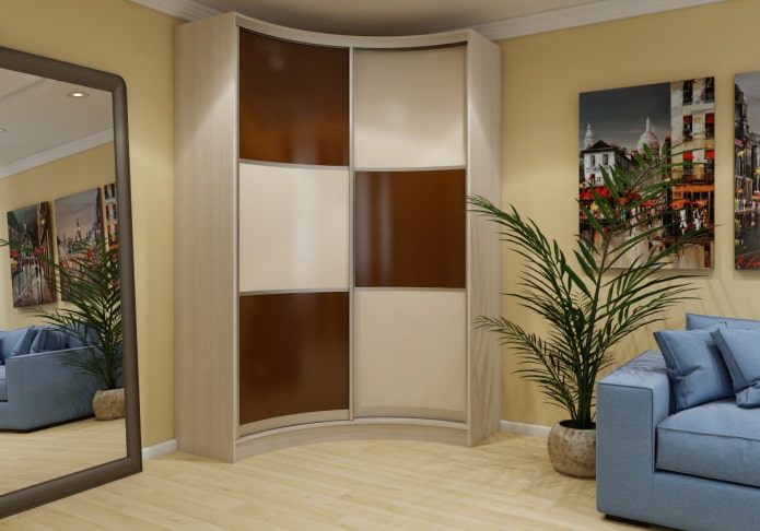 armoire rayon dans l'intérieur du salon