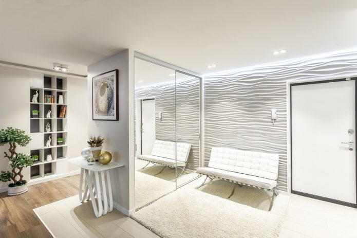 Armoire dans un couloir de style moderne