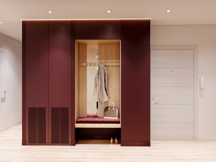 Armoire combinée à l'intérieur du couloir