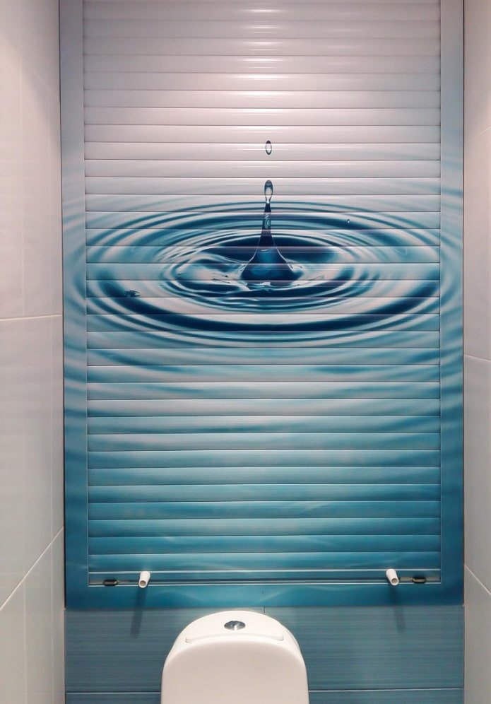 Volets roulants dans les toilettes