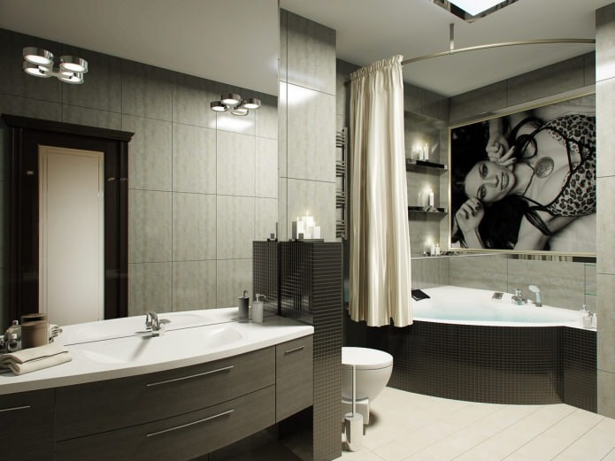 rideau pour la salle de bain