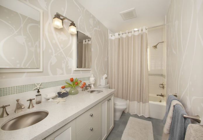 œillets pour rideau de salle de bain