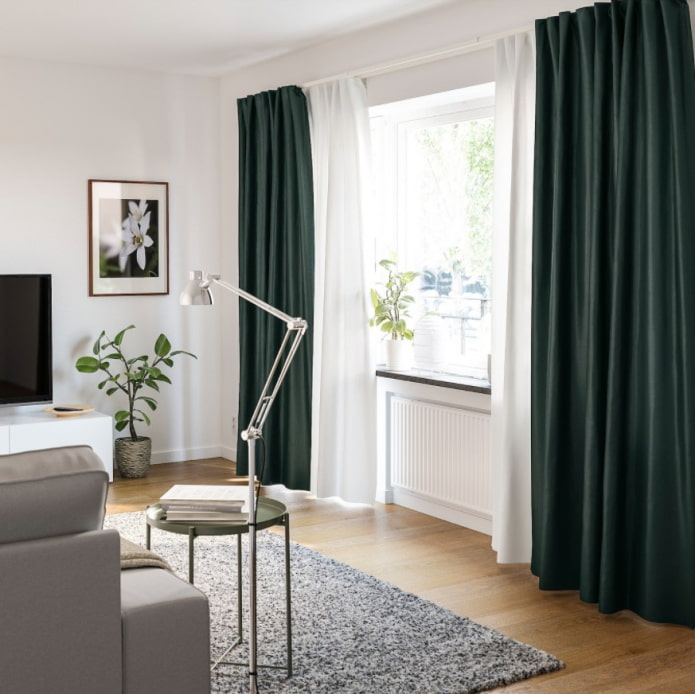 rideaux Ikea foncés