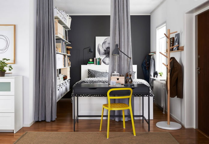 rideaux pour zoner la chambre