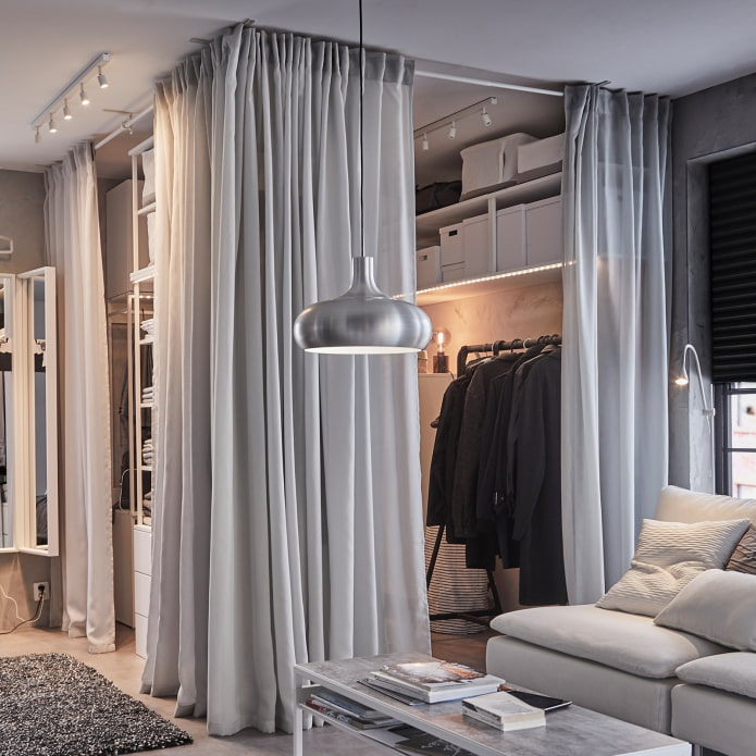 armoire avec rideaux Ikea