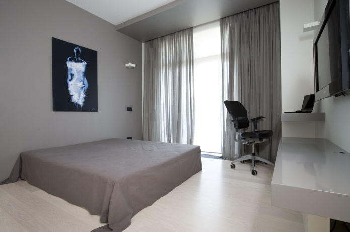 Rideaux dans la chambre