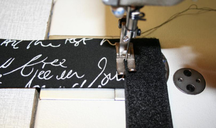 coudre le velcro