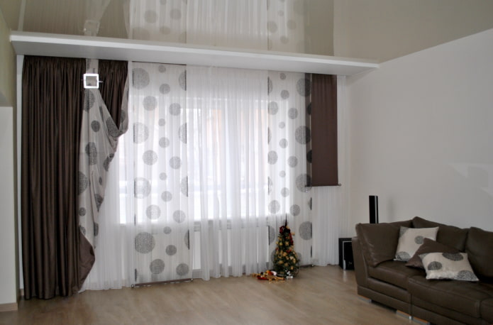 dark double-sided curtains