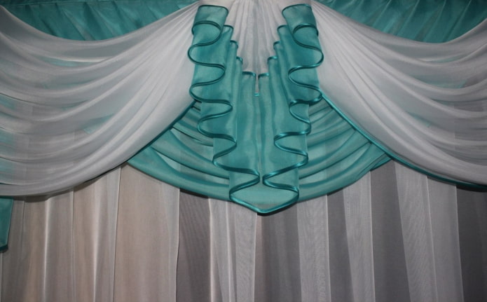 lambrequin organza 