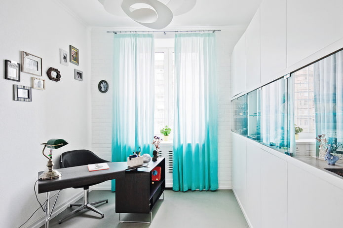 rideaux à effet ombré à l'intérieur