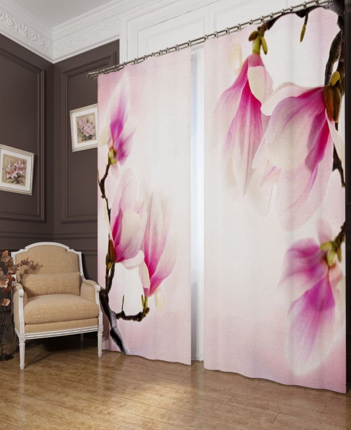 stores photo avec fleurs
