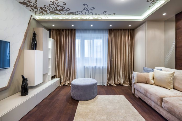 Rideaux en satin