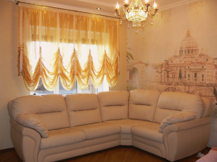 Rideaux courts pour le salon