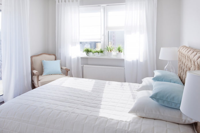 tulle blanc chambre
